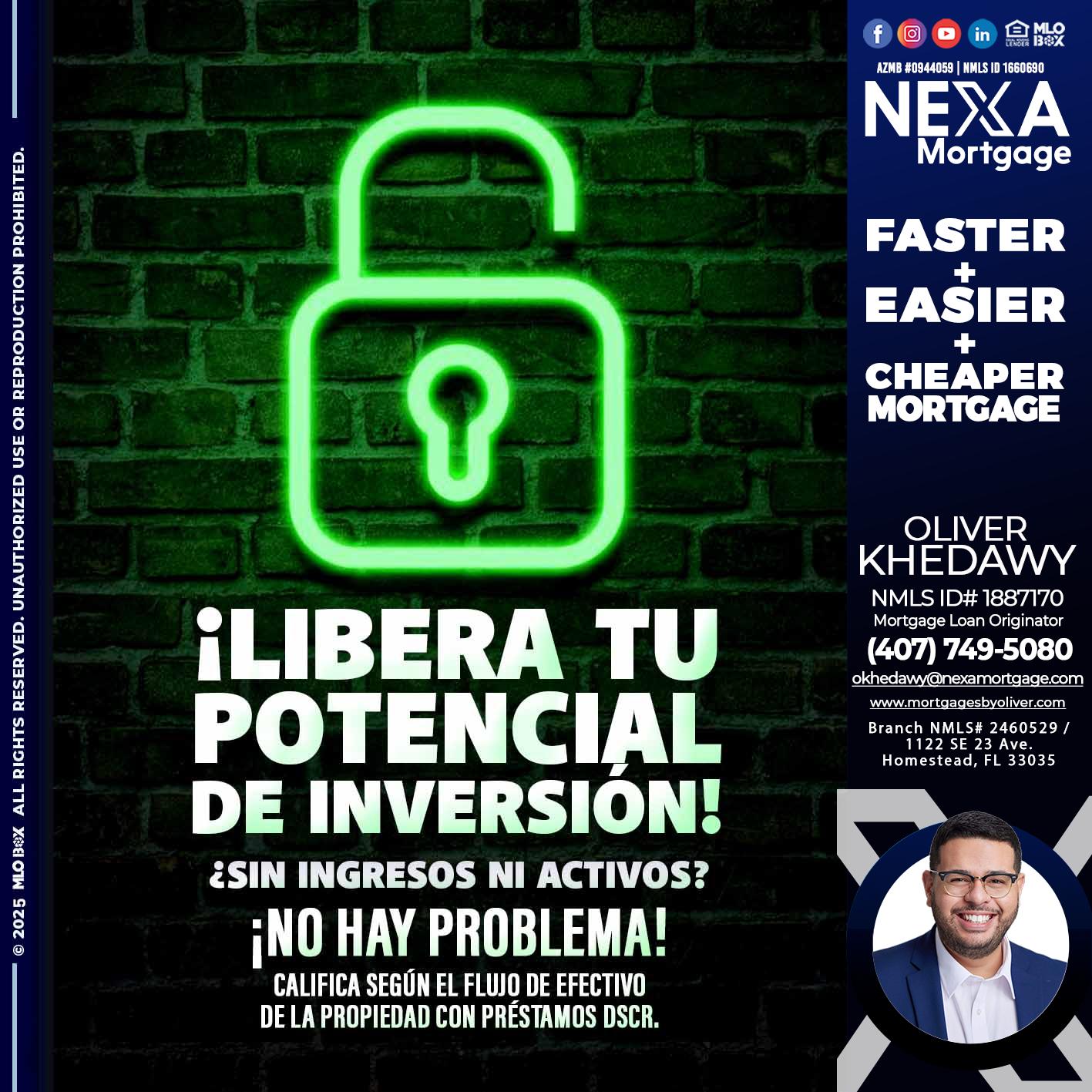 libera tu potencial - Oliver Khedawy -Mortgage Loan Originator