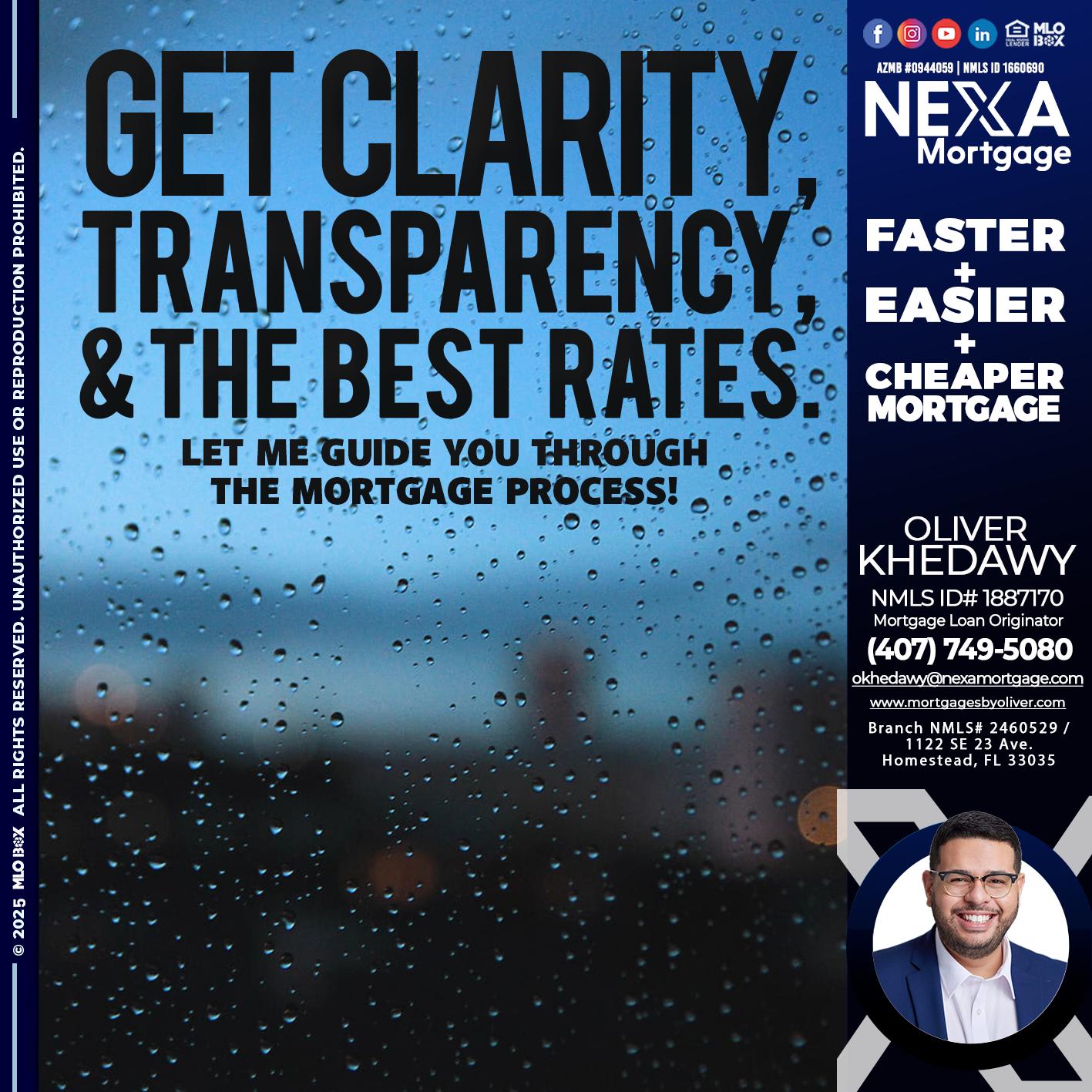 GET CLARITY - Oliver Khedawy -Mortgage Loan Originator