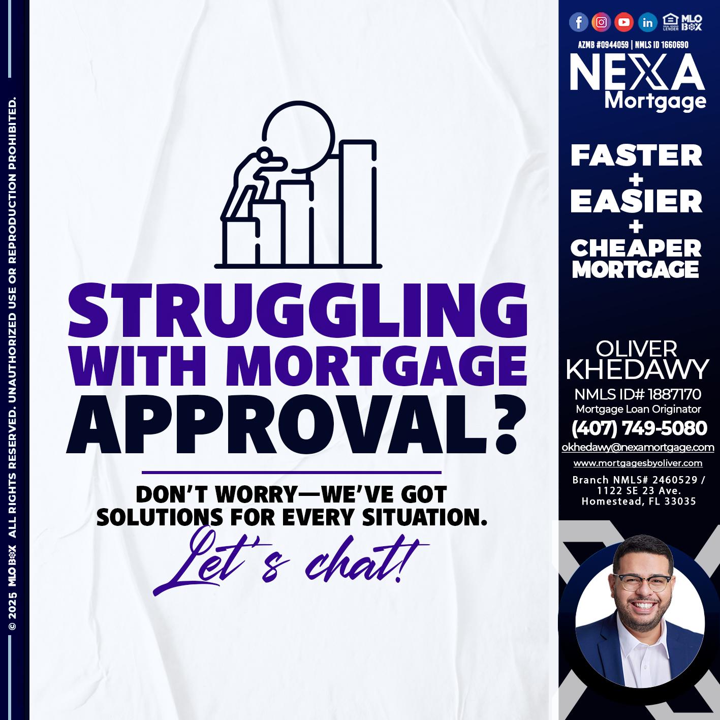 STRUGLING - Oliver Khedawy -Mortgage Loan Originator