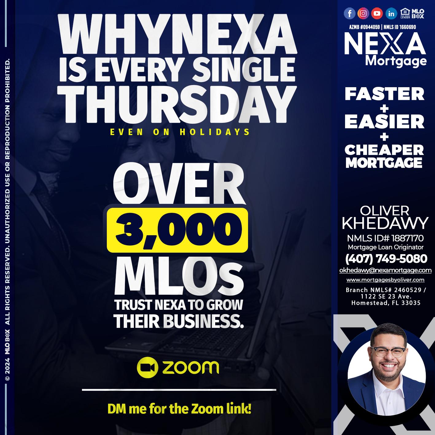 why NEXA - Oliver Khedawy -Mortgage Loan Originator