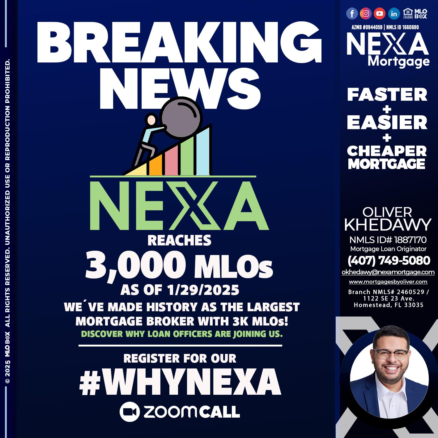 BREAKING NEWS - Oliver Khedawy -Mortgage Loan Originator