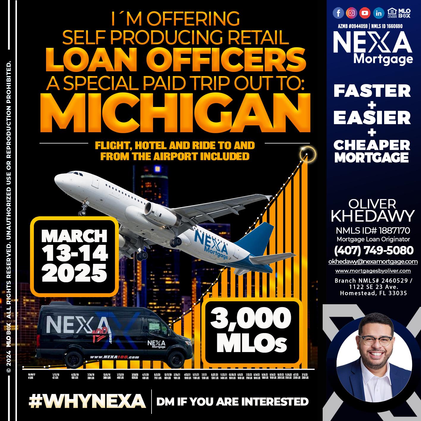 MICHIGAN TRIP - Oliver Khedawy -Mortgage Loan Originator