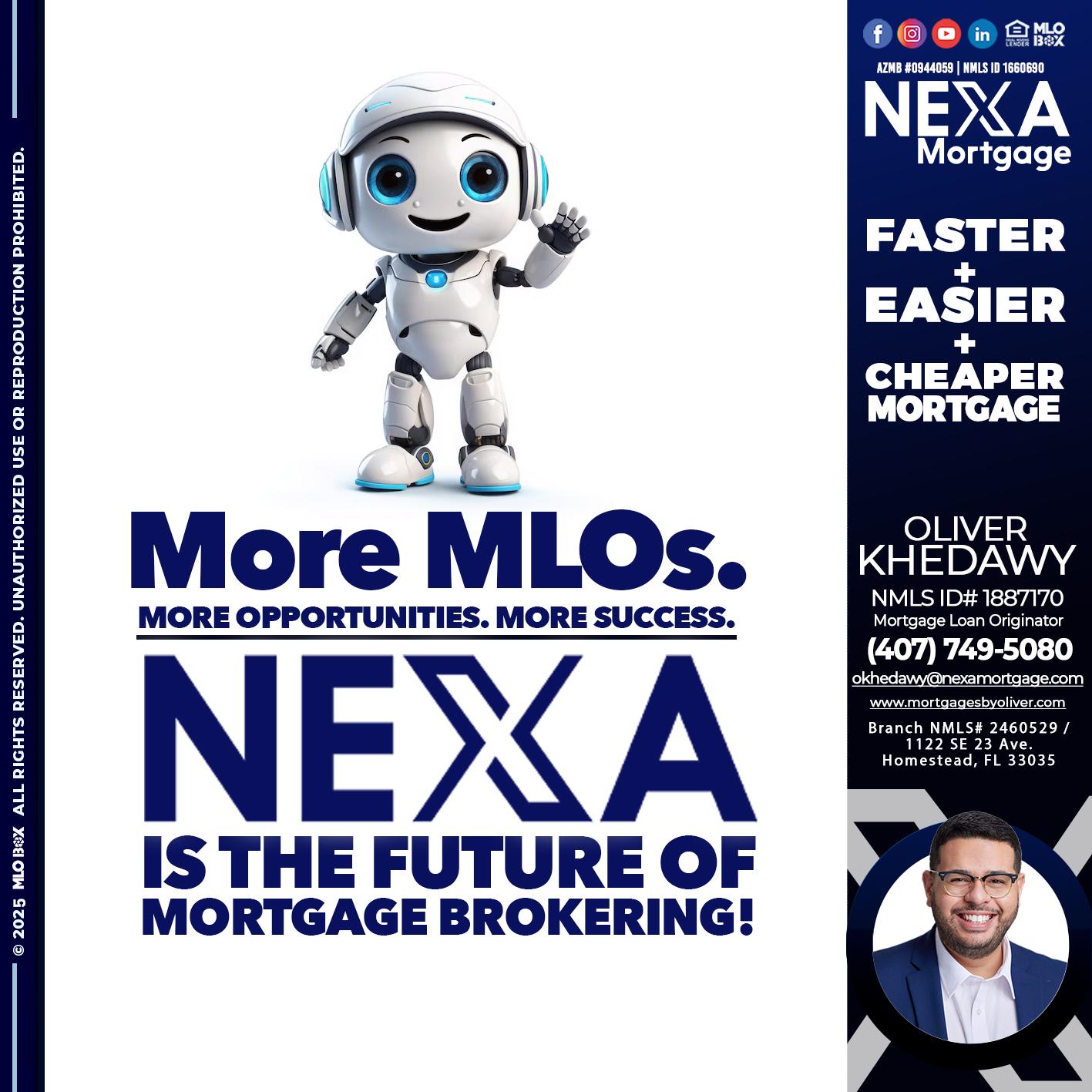 NEXA FUTURE - Oliver Khedawy -Mortgage Loan Originator