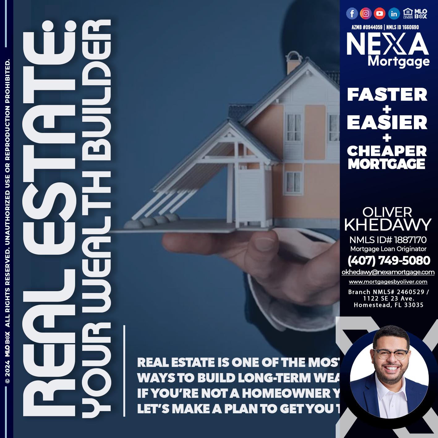 REAL ESTATE - Oliver Khedawy -Mortgage Loan Originator