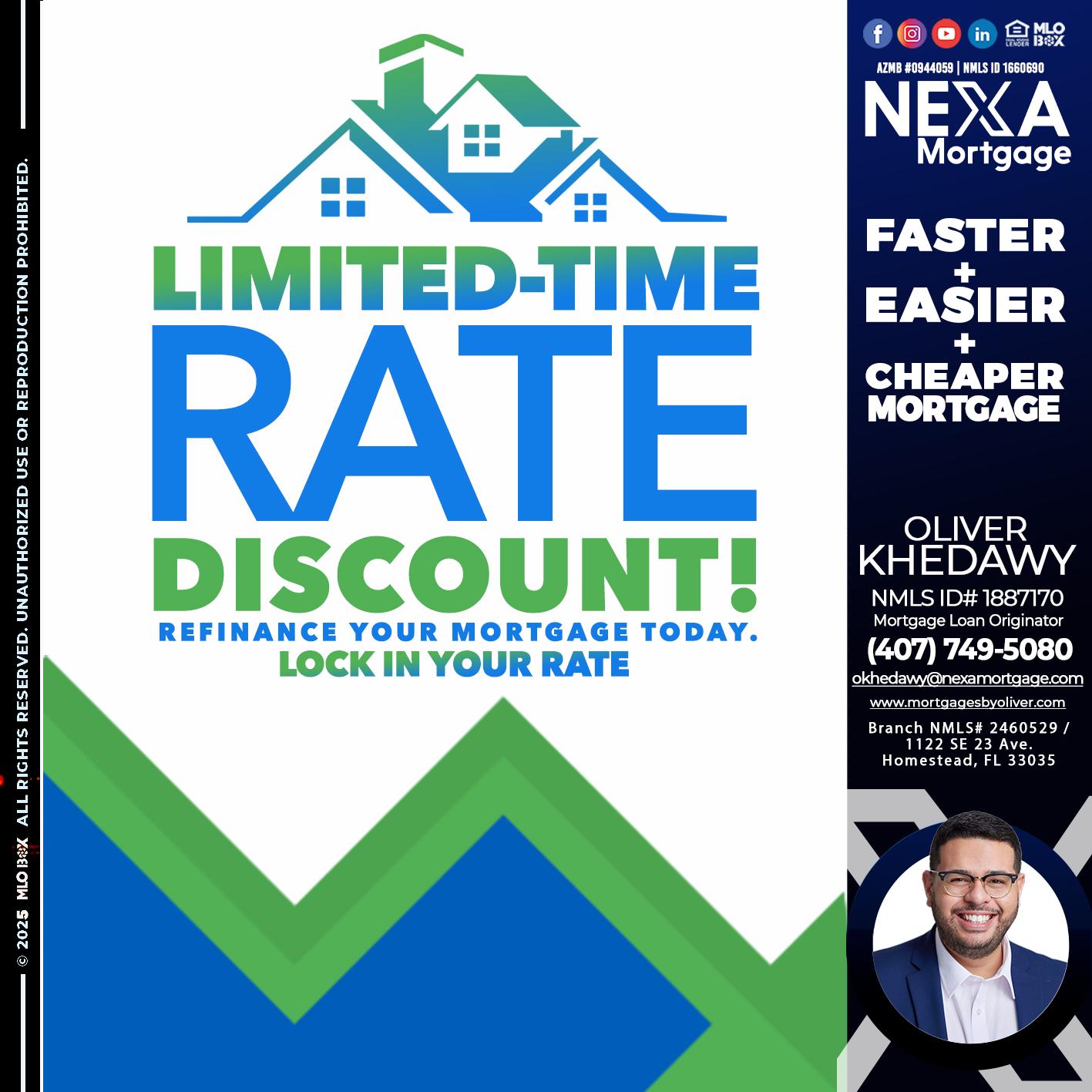 LIMITED TIME - Oliver Khedawy -Mortgage Loan Originator