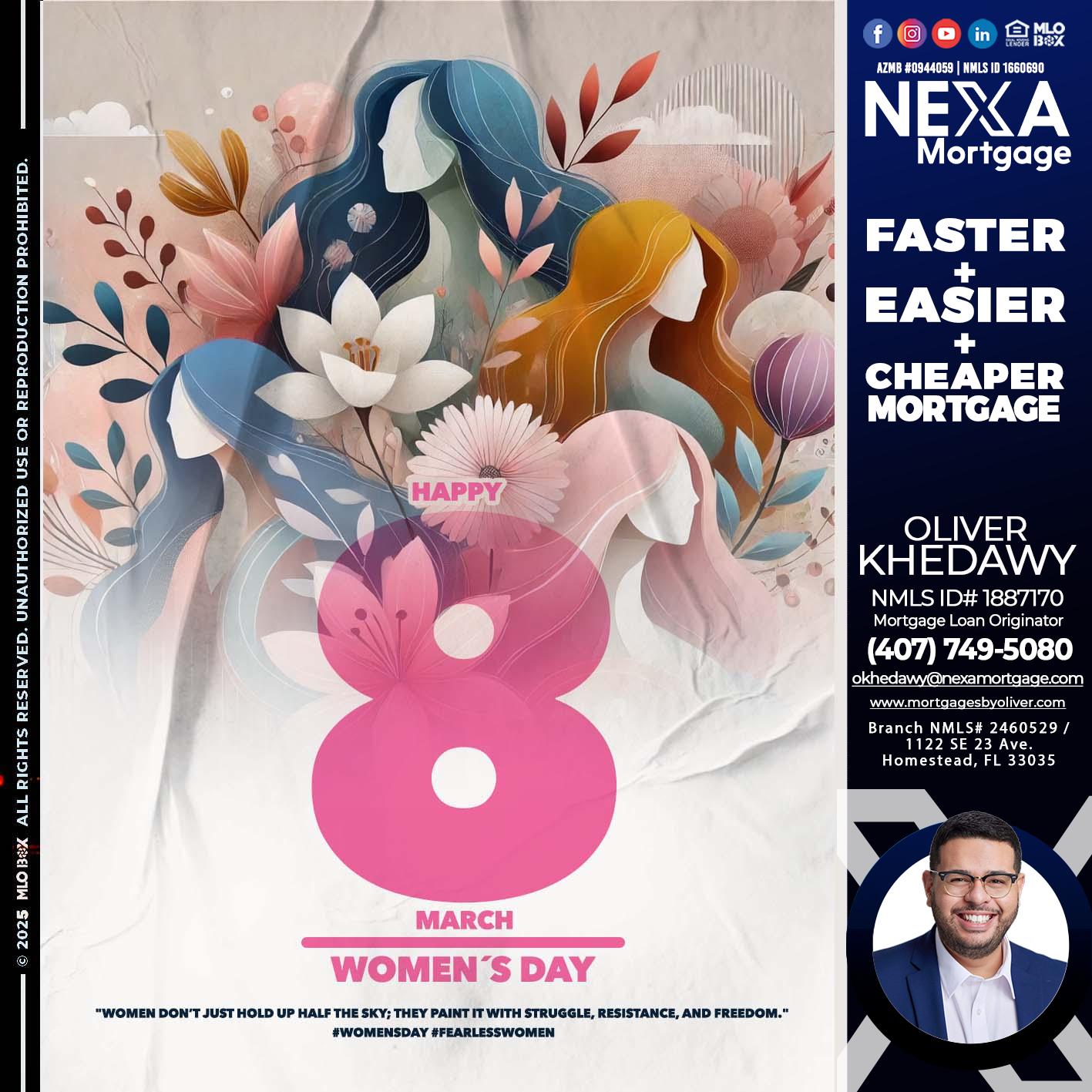 women´s day - Oliver Khedawy -Mortgage Loan Originator