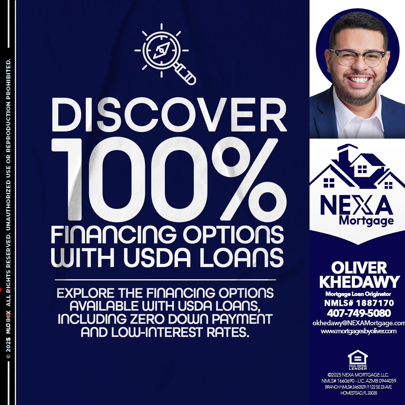 DISCOVER 100% - Oliver Khedawy -Mortgage Loan Originator