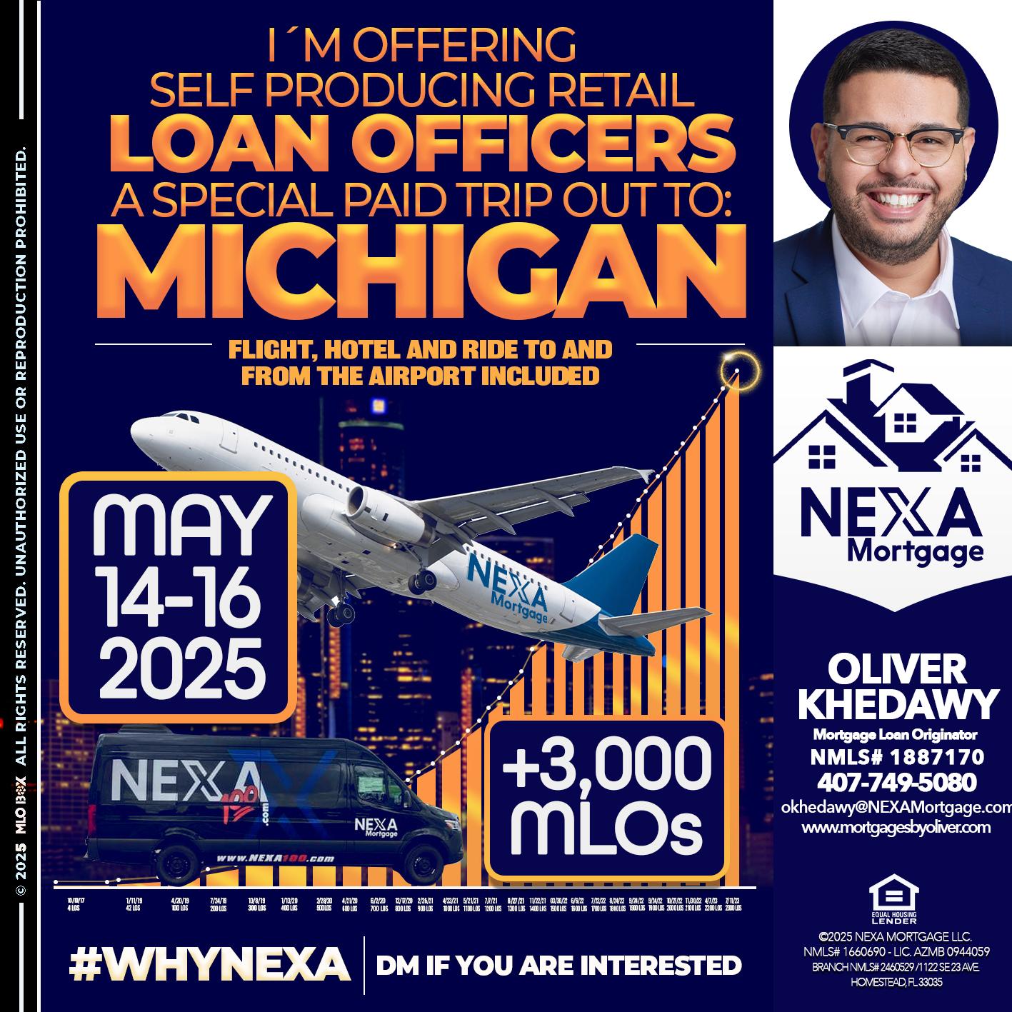 MICHIGAN TRIP - Oliver Khedawy -Mortgage Loan Originator