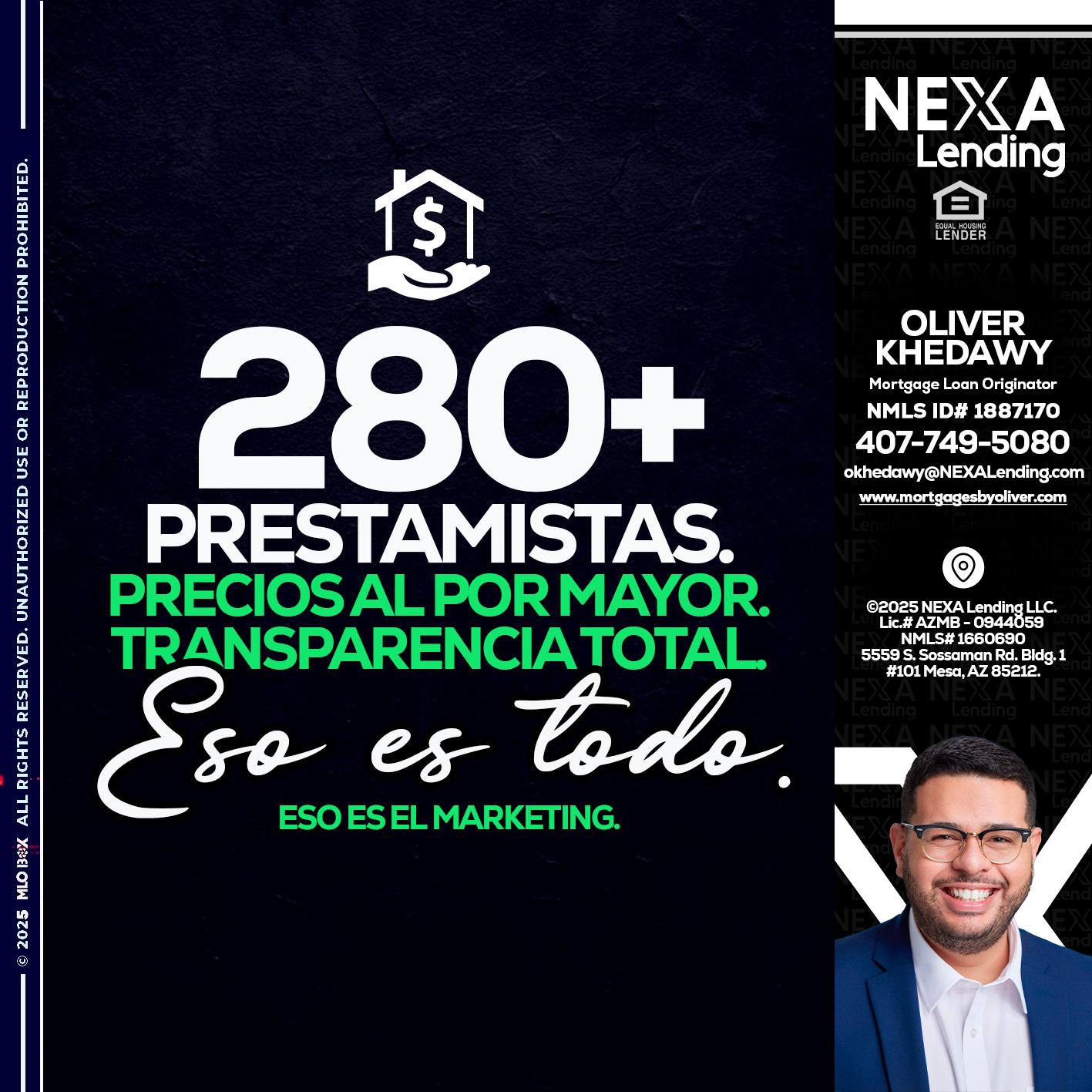 280+ LENDERS - Oliver Khedawy -Mortgage Loan Originator