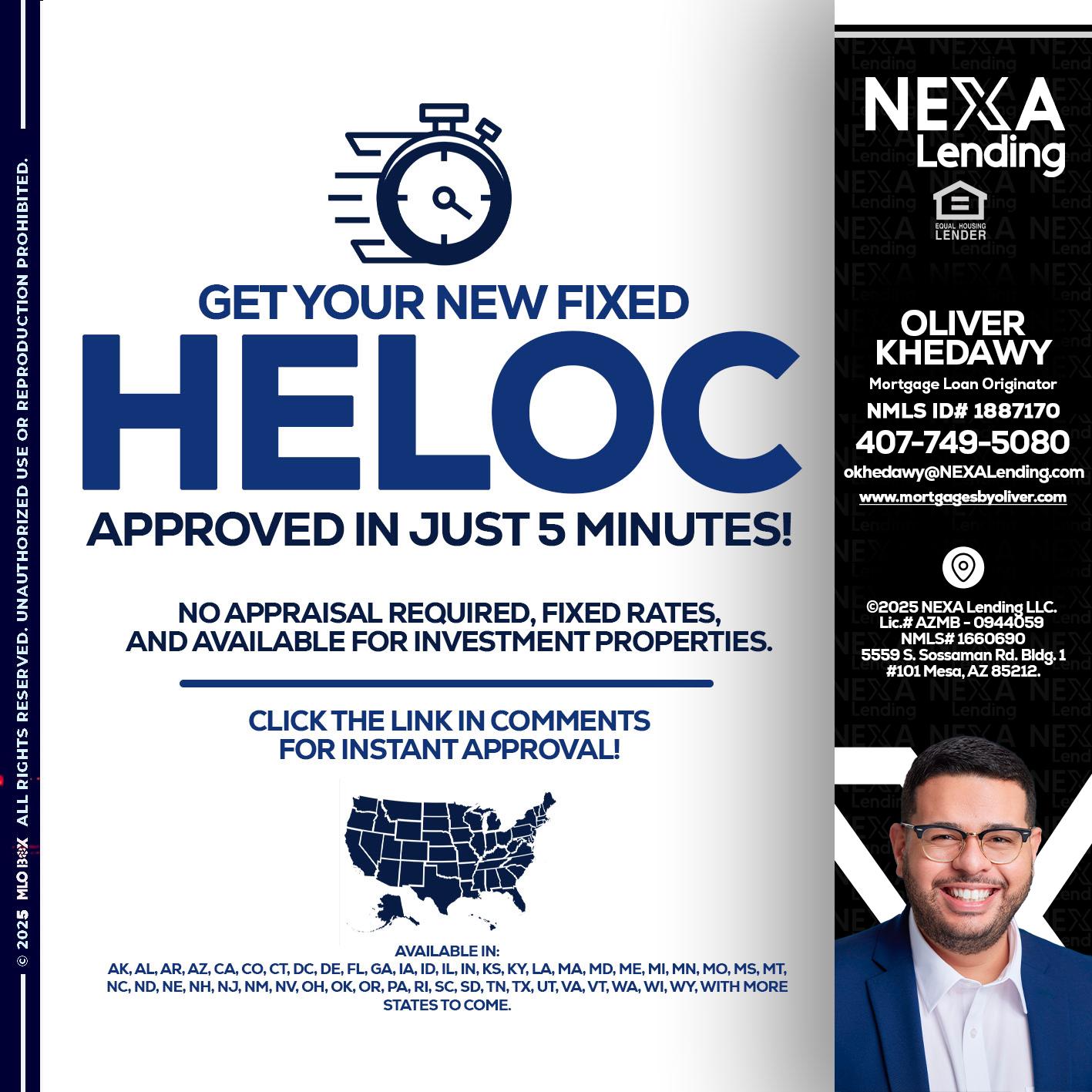HELOC - Oliver Khedawy -Mortgage Loan Originator