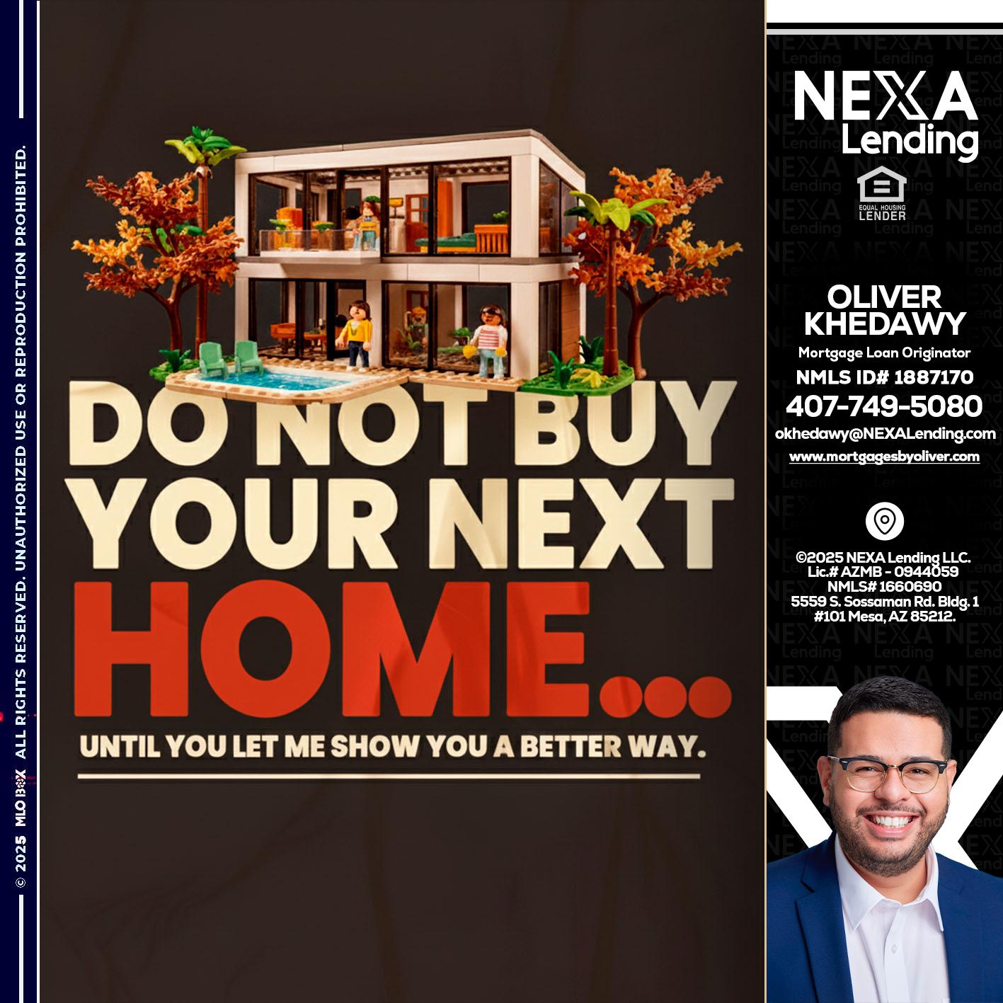 DO NOT BUY - Oliver Khedawy -Mortgage Loan Originator