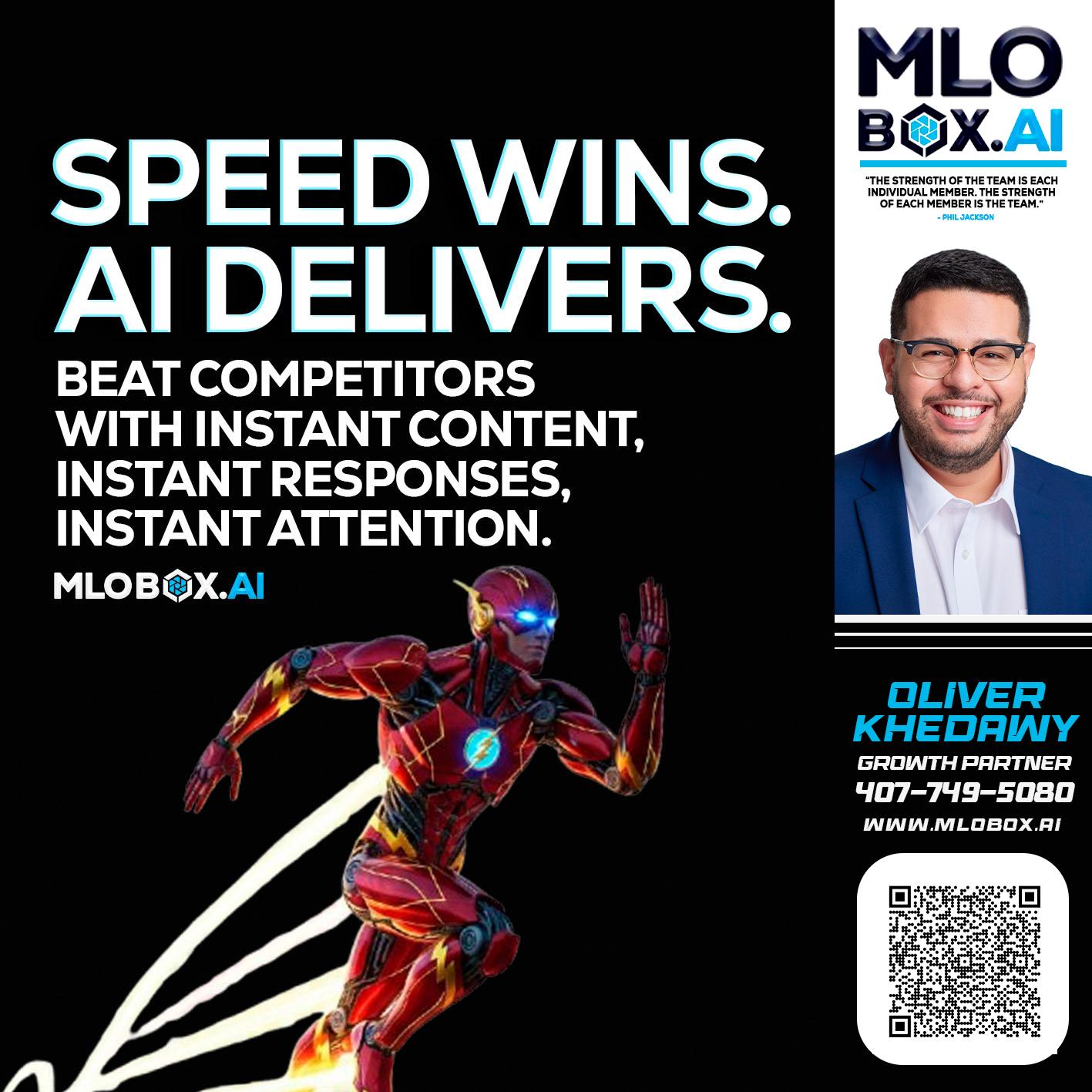 SPEED WINS - Oliver Khedawy -Mortgage Loan Originator