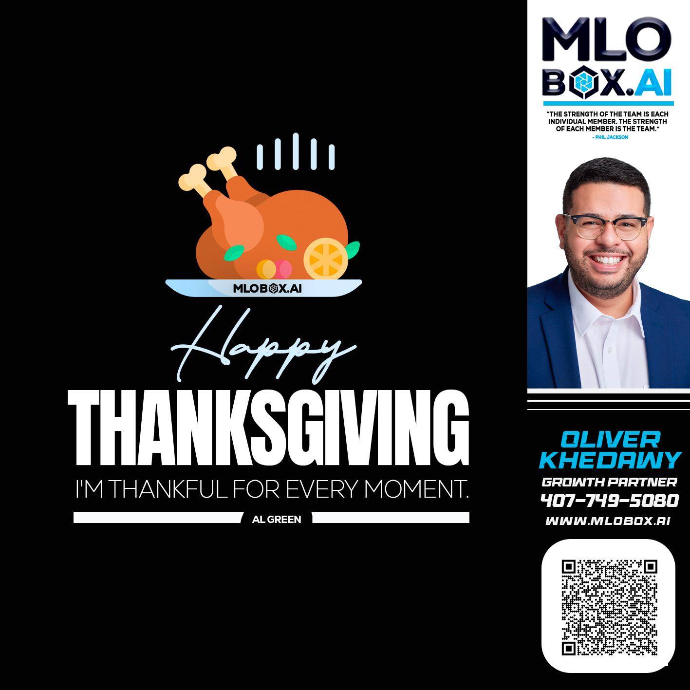 HAPPY THANKSGIVING - Oliver Khedawy -Mortgage Loan Originator