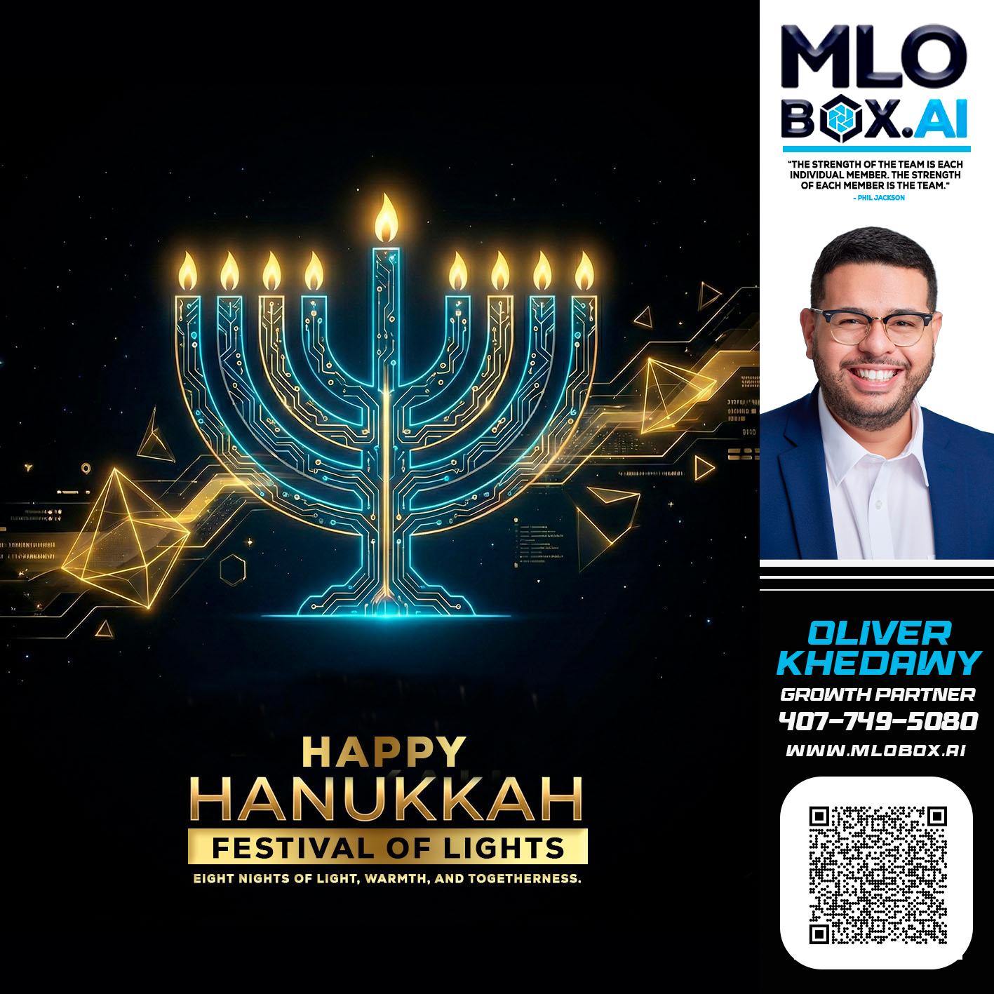 happy Hanukkah - Oliver Khedawy -Mortgage Loan Originator