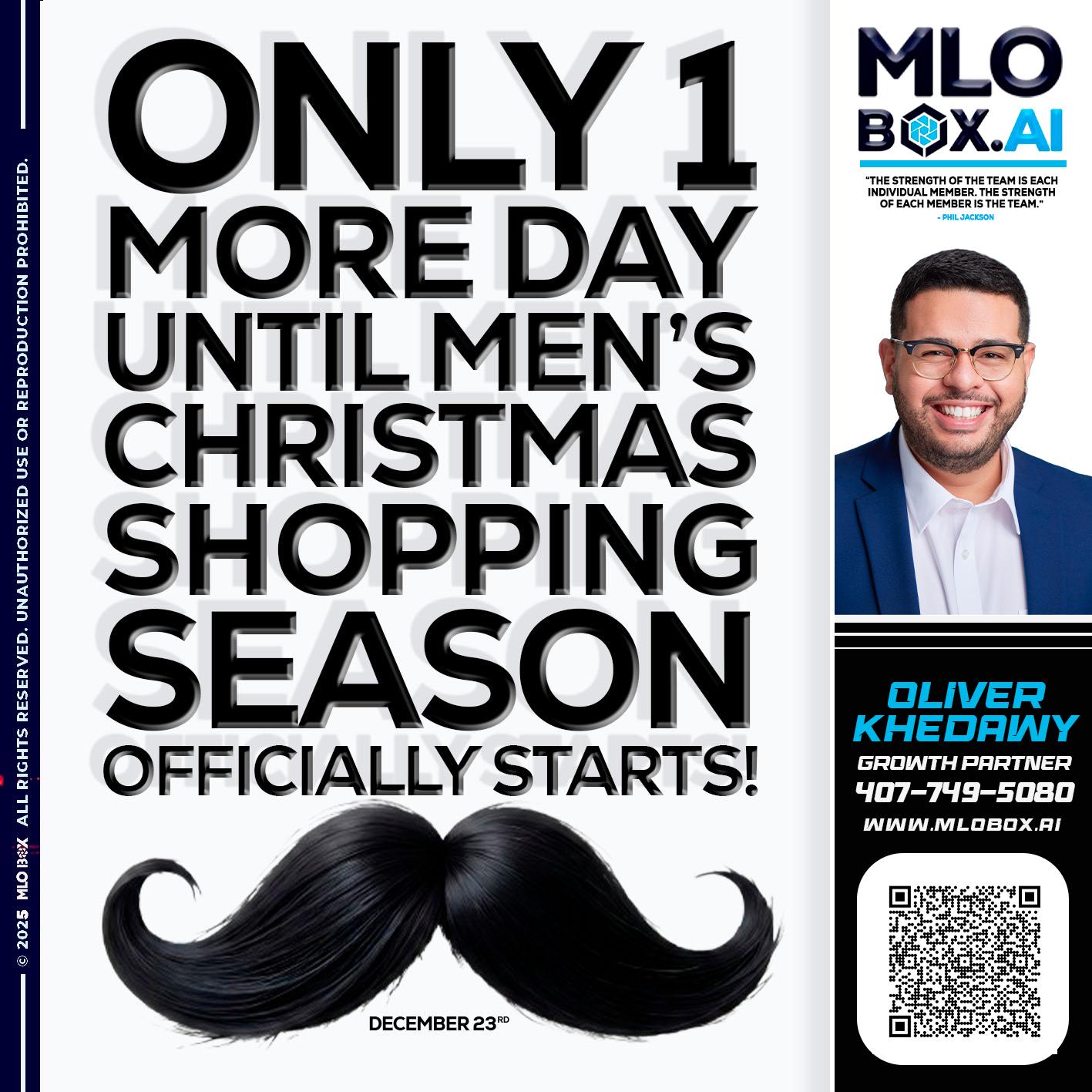 only one more day - Oliver Khedawy -Mortgage Loan Originator