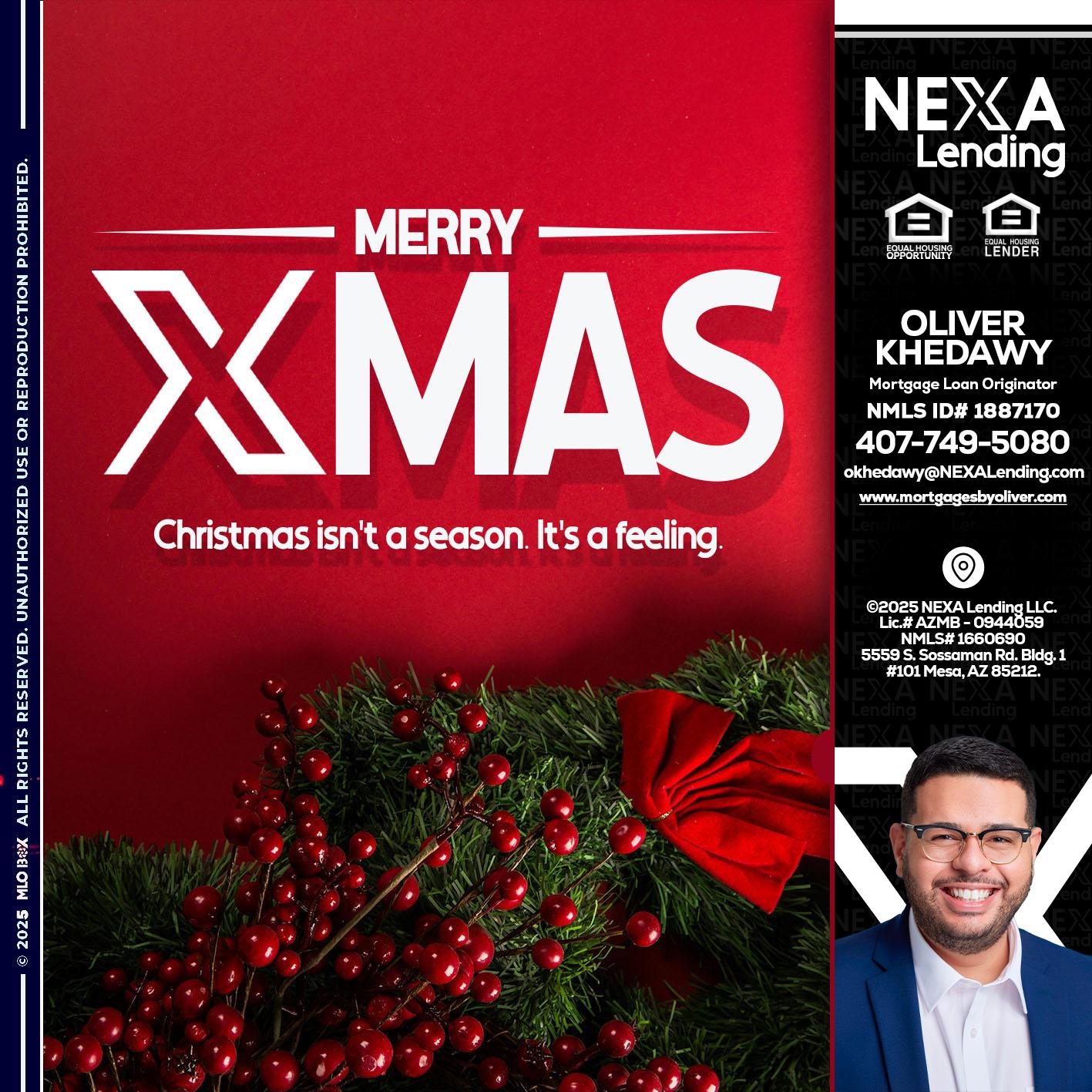 merry xmas - Oliver Khedawy -Mortgage Loan Originator