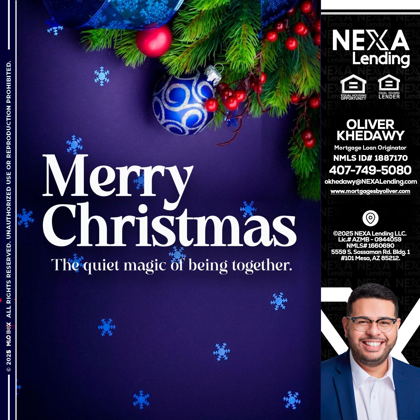 merry christmas - Oliver Khedawy -Mortgage Loan Originator