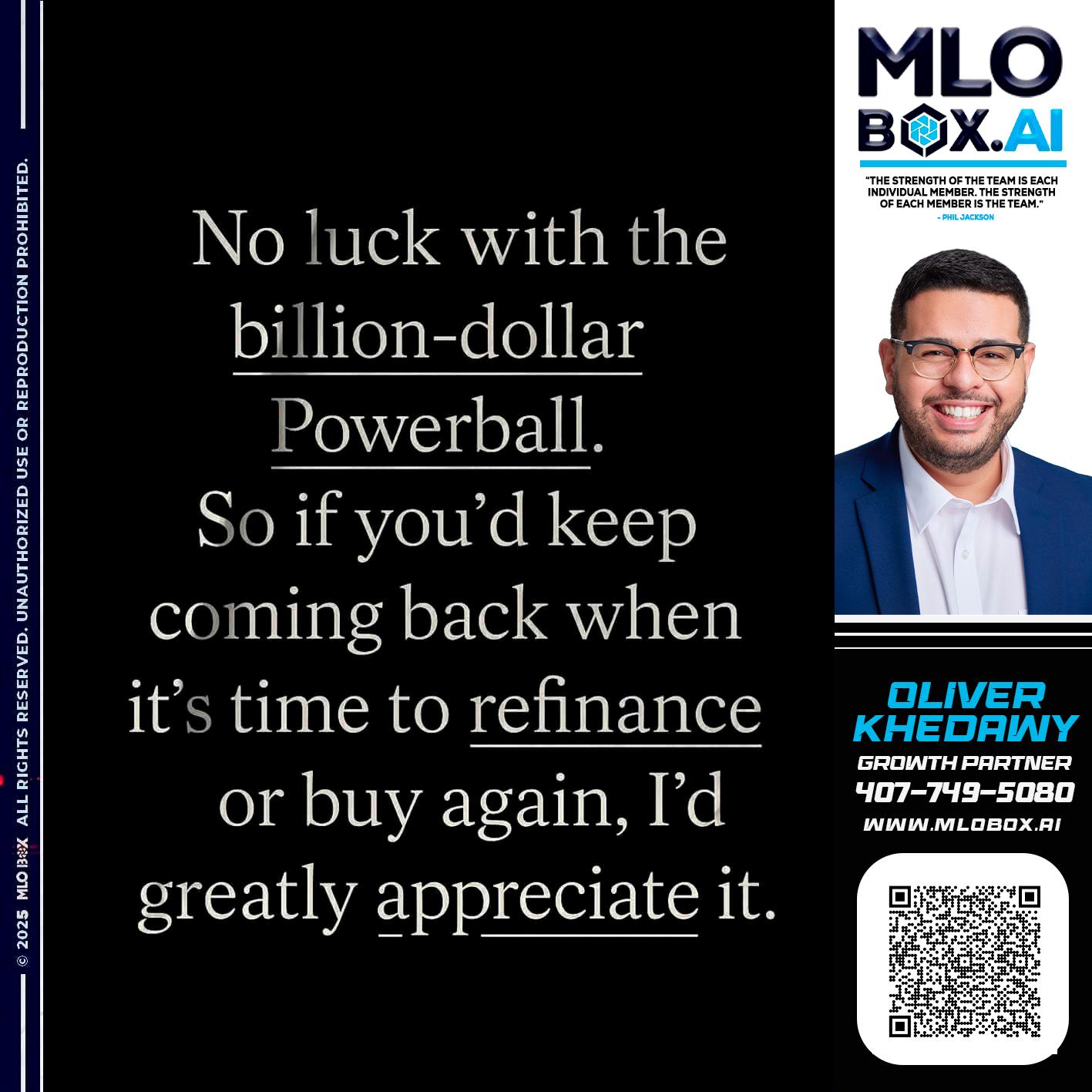 NO LUCK - Oliver Khedawy -Mortgage Loan Originator