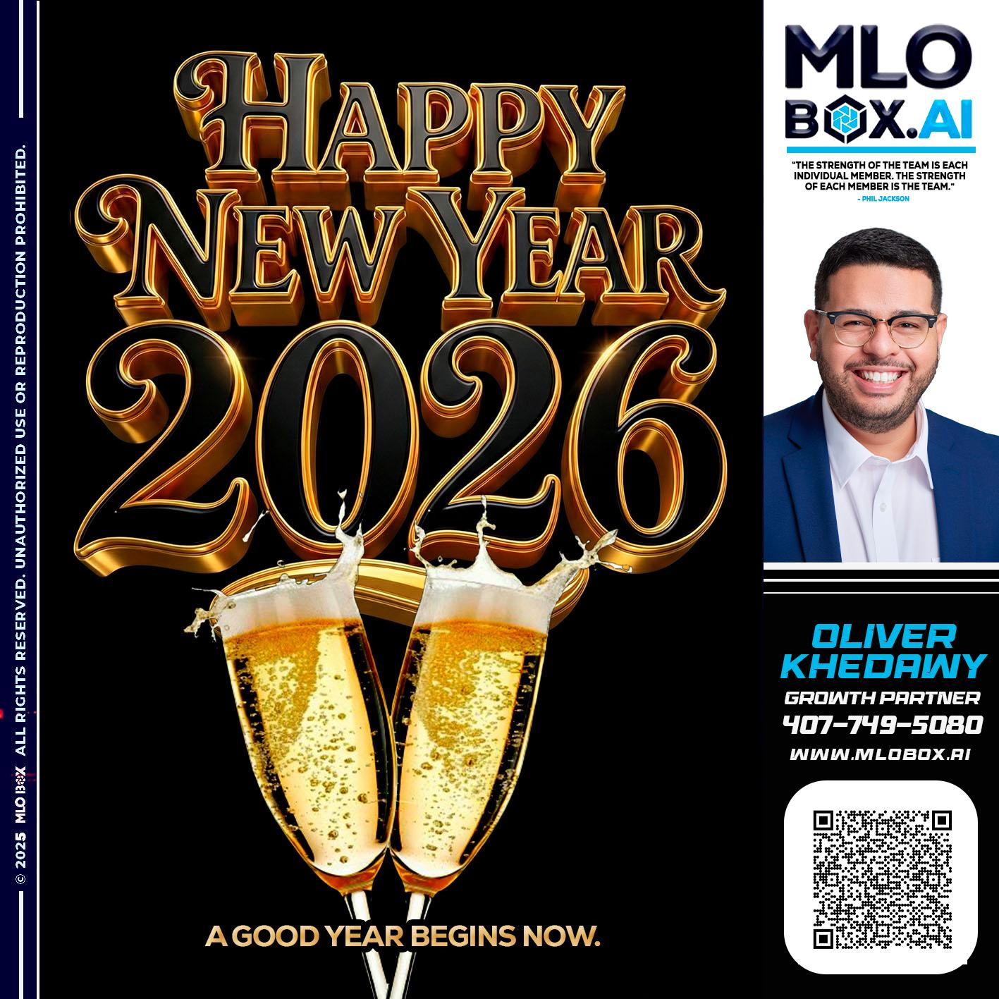 HAPPY NEW YEAR - Oliver Khedawy -Mortgage Loan Originator