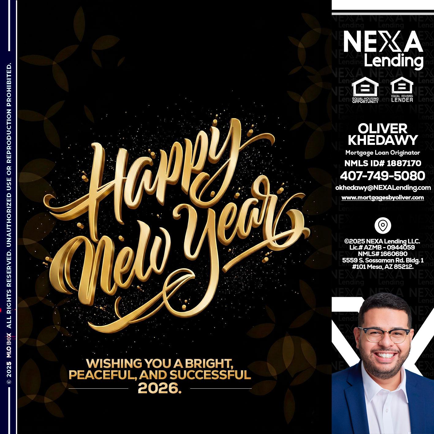HAPPY NEW YEAR - Oliver Khedawy -Mortgage Loan Originator