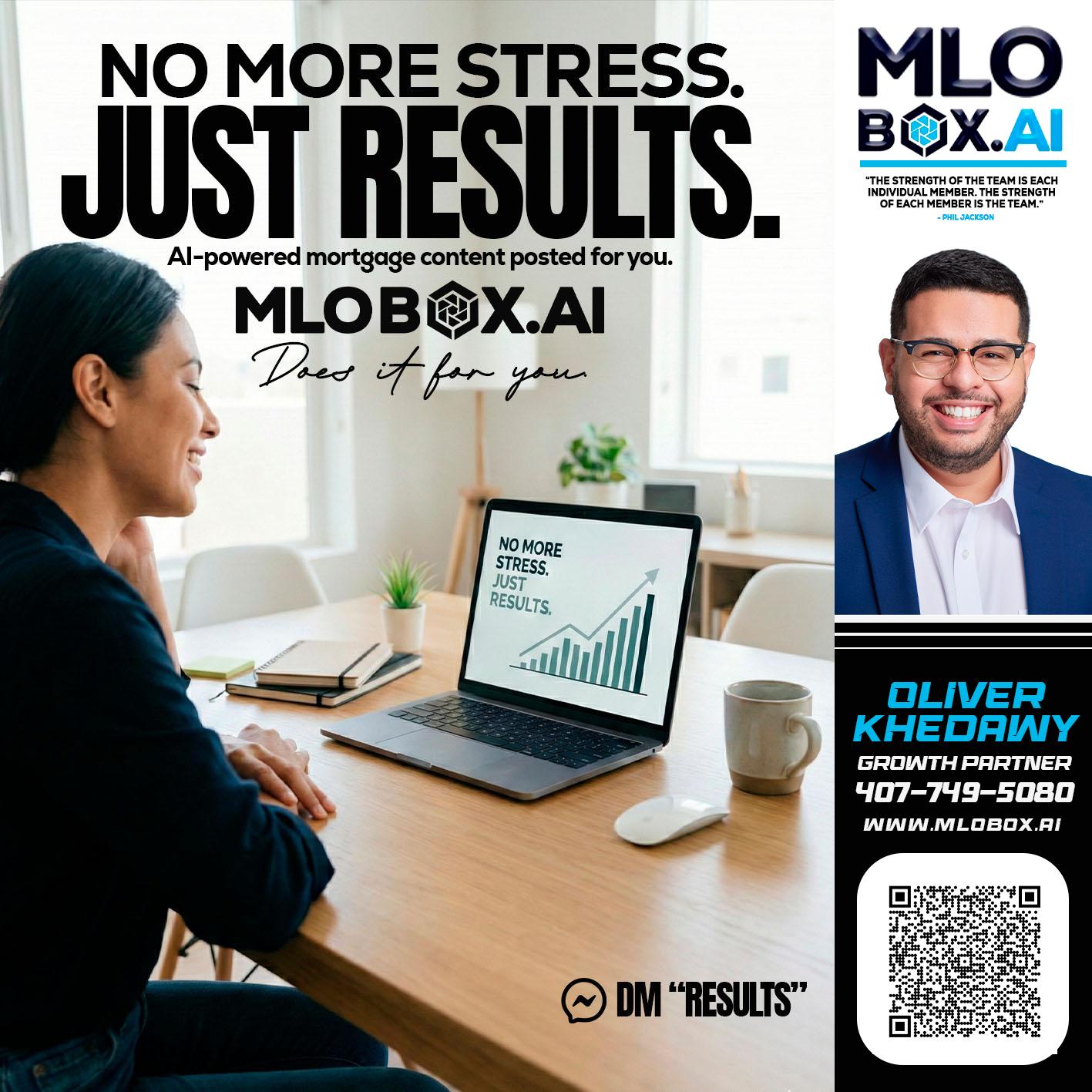 NO MORE STRESS - Oliver Khedawy -Mortgage Loan Originator