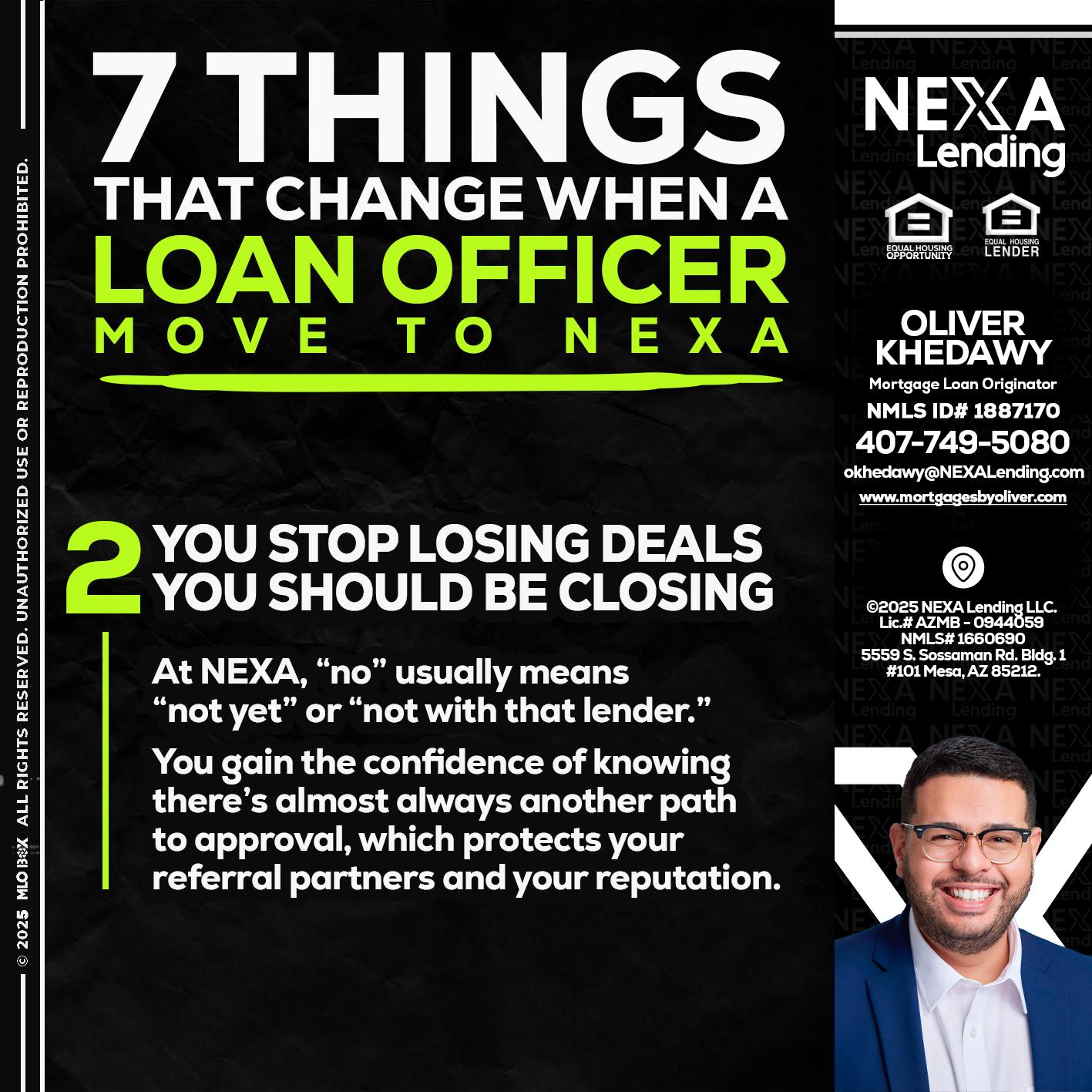 7 THINGS (2) - Oliver Khedawy -Mortgage Loan Originator