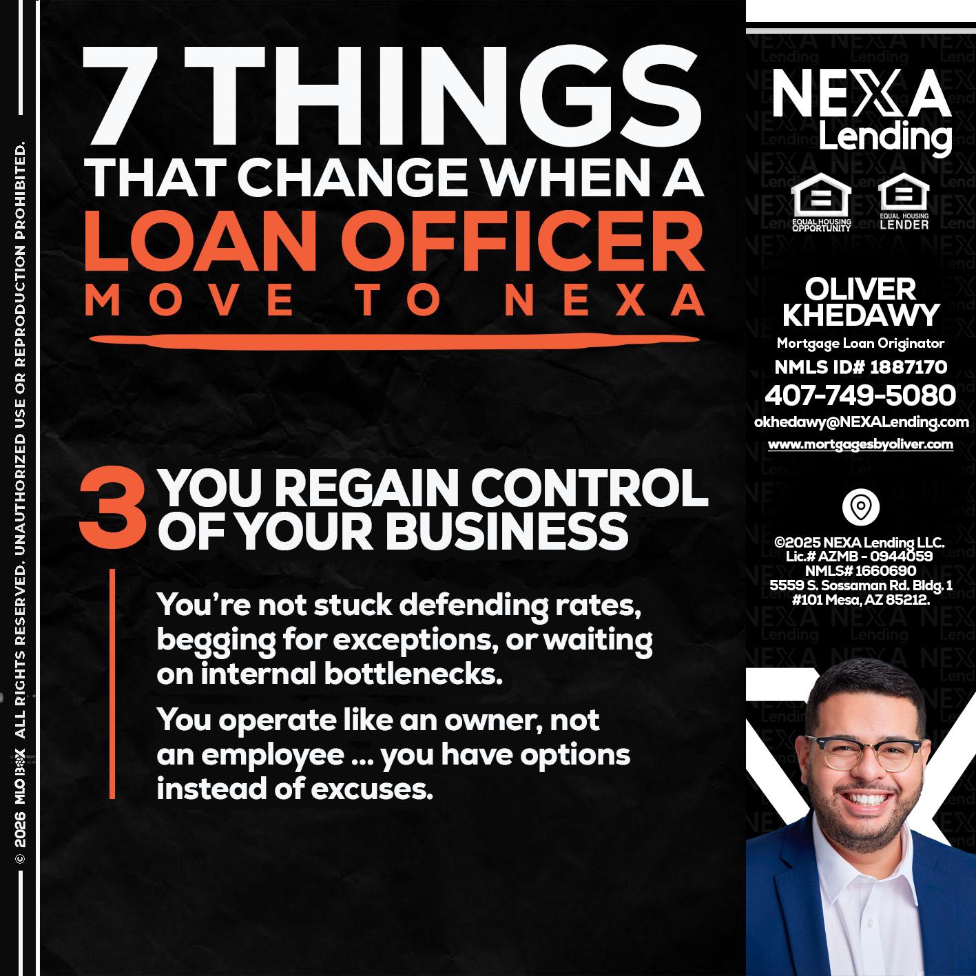 7 things (3) - Oliver Khedawy -Mortgage Loan Originator