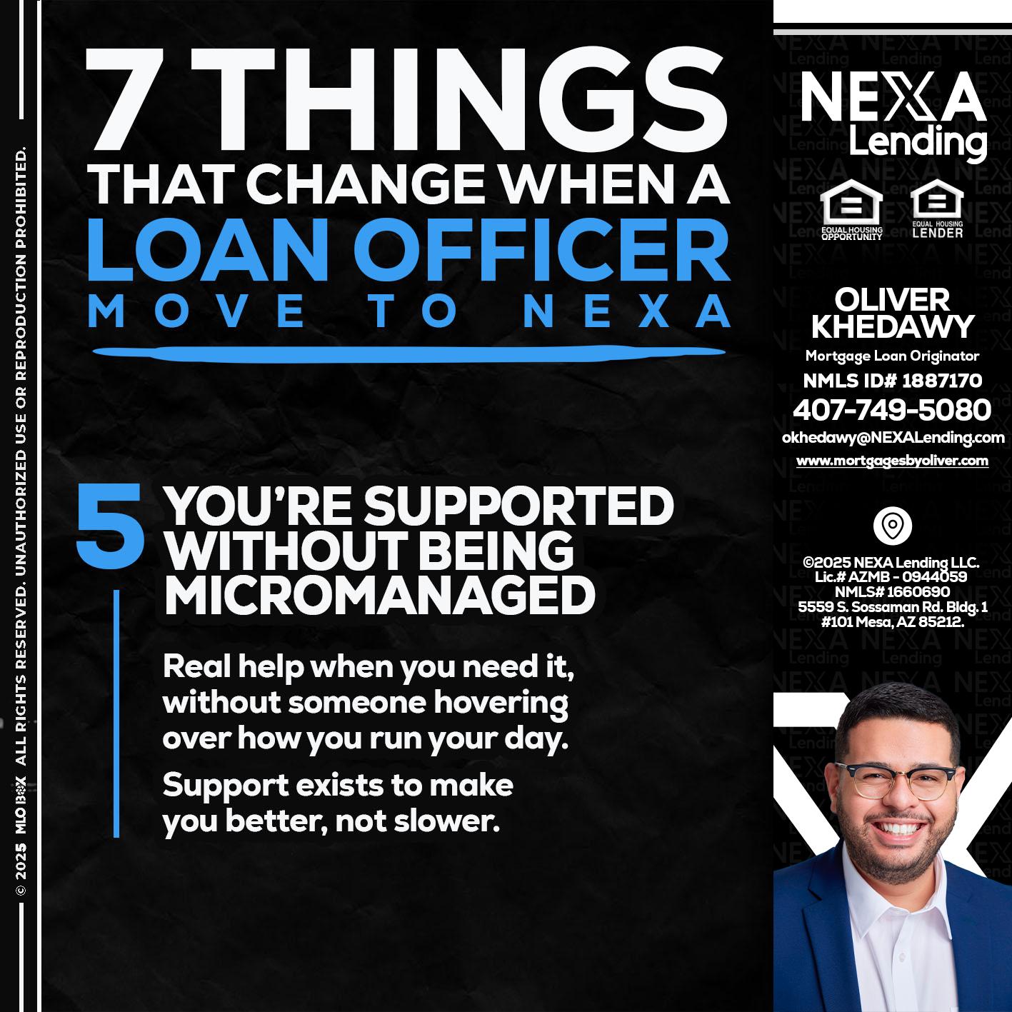 7 THINGS (5) - Oliver Khedawy -Mortgage Loan Originator