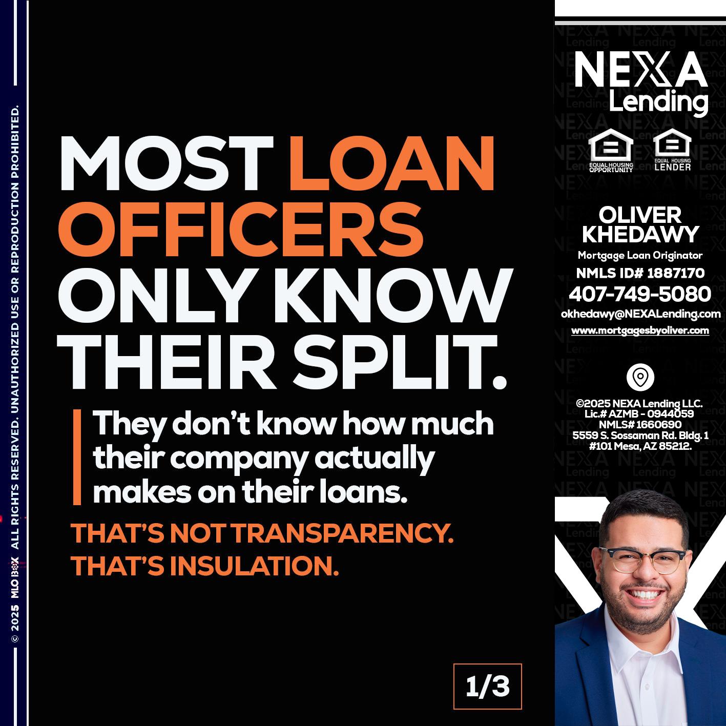 1 OF 3 - Oliver Khedawy -Mortgage Loan Originator