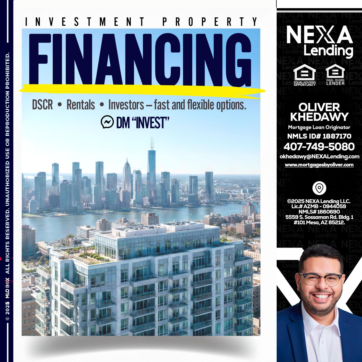 FINANCING - Oliver Khedawy -Mortgage Loan Originator