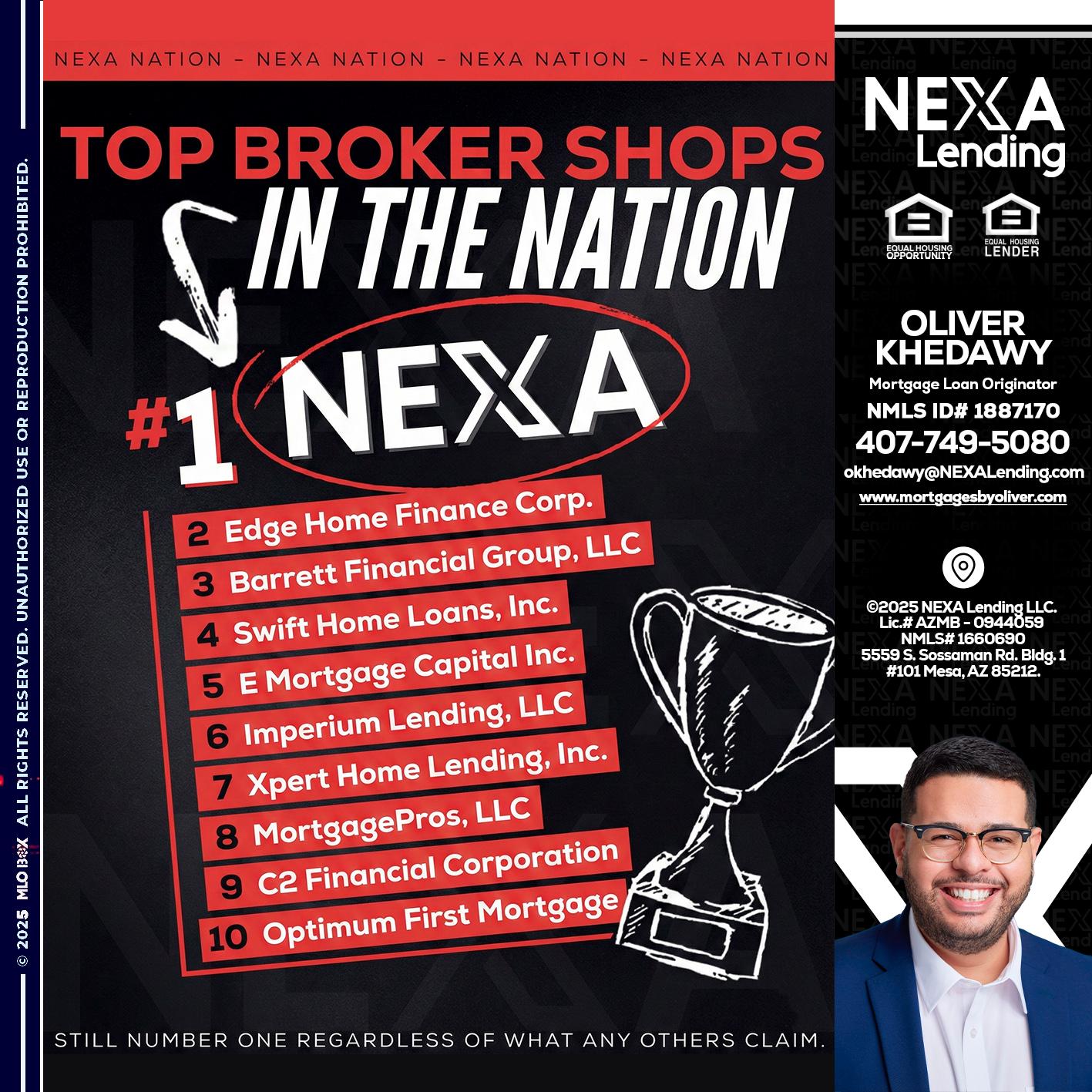 top broker - Oliver Khedawy -Mortgage Loan Originator