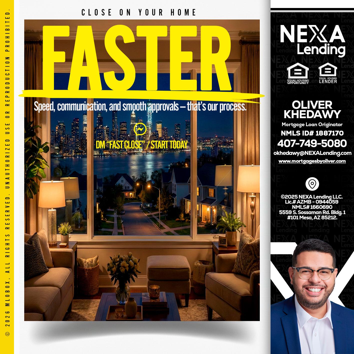 FASTER - Oliver Khedawy -Mortgage Loan Originator