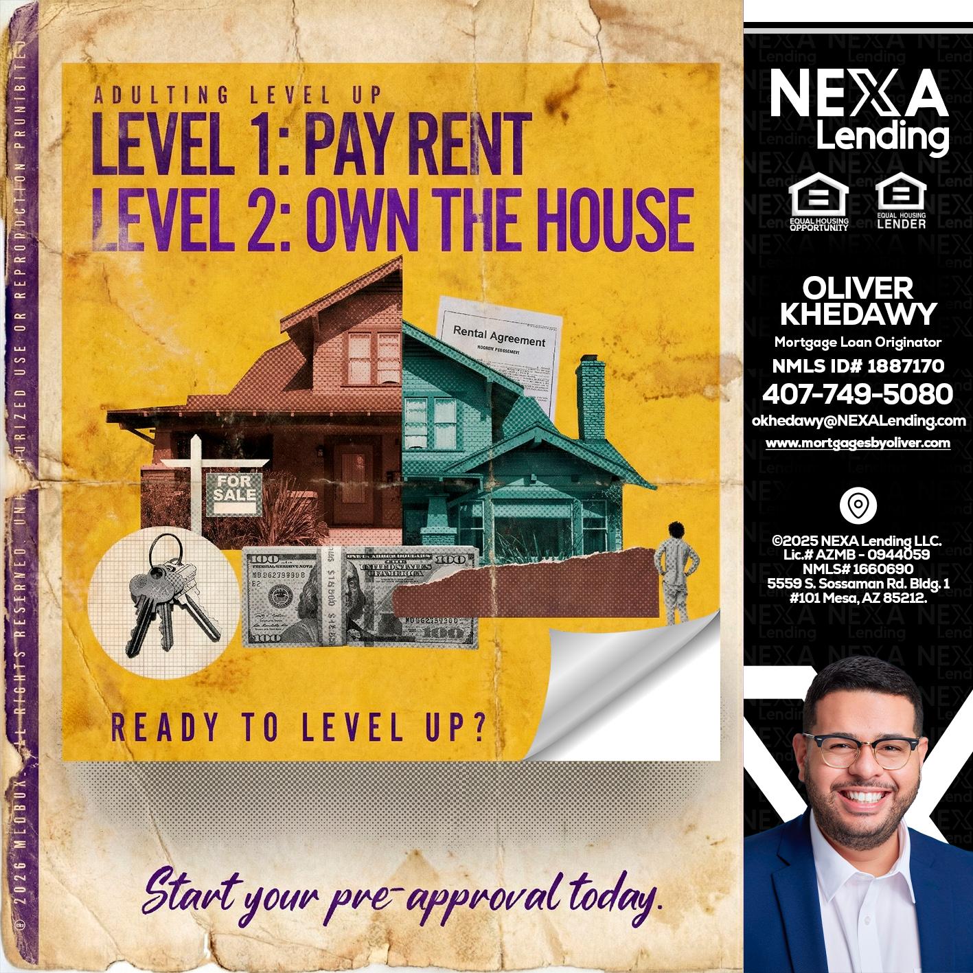 LEVEL 1 - Oliver Khedawy -Mortgage Loan Originator