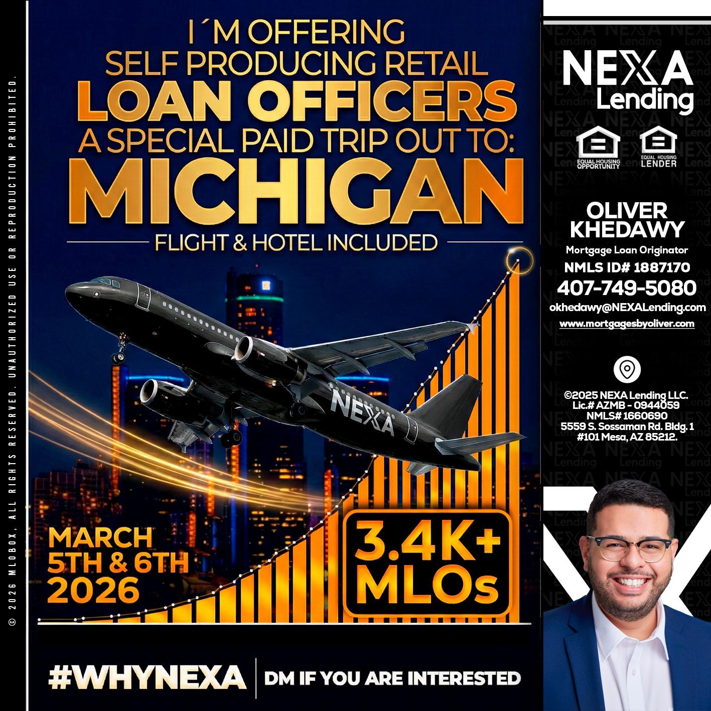 MICHIGAN - Oliver Khedawy -Mortgage Loan Originator