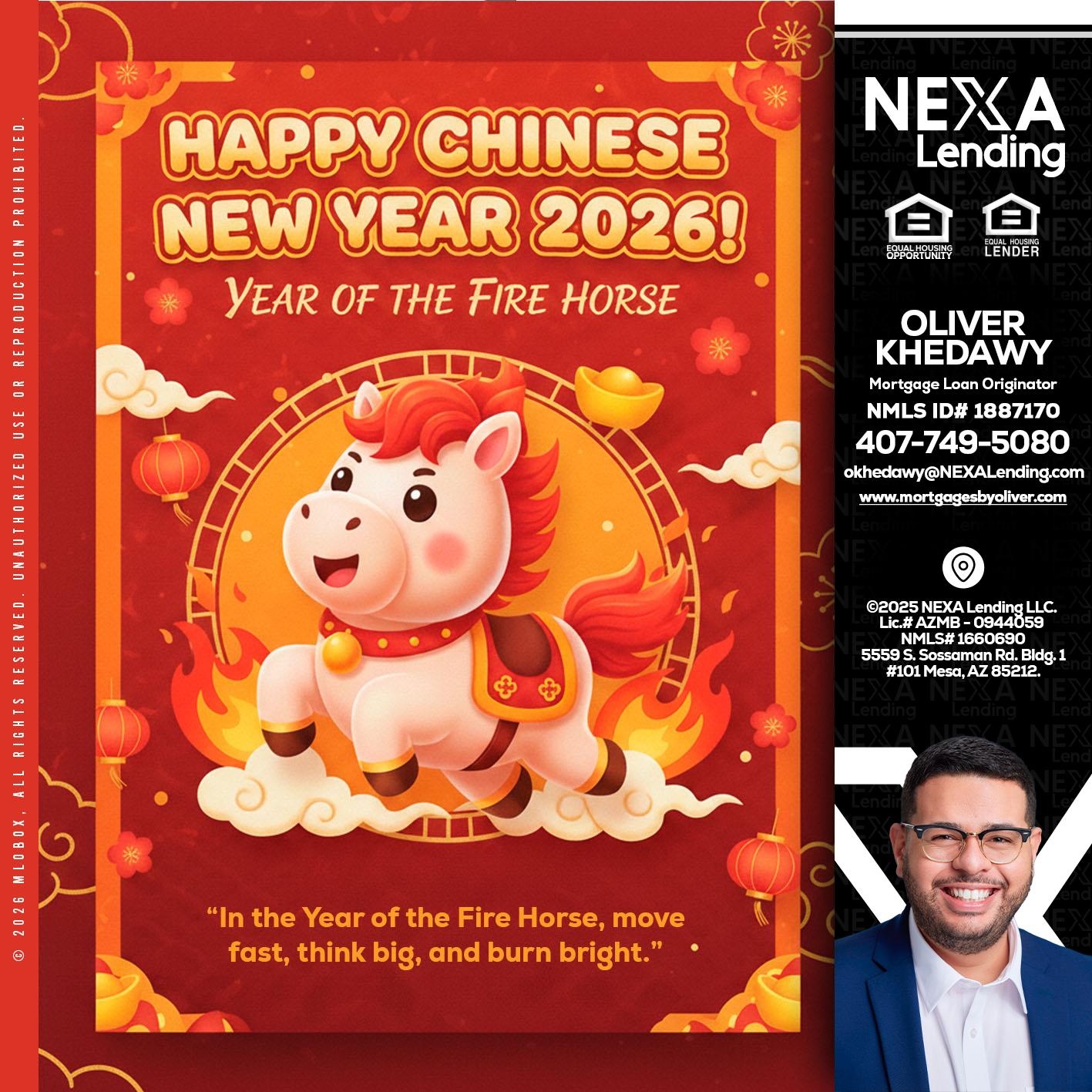 happy Chinese new year - Oliver Khedawy -Mortgage Loan Originator