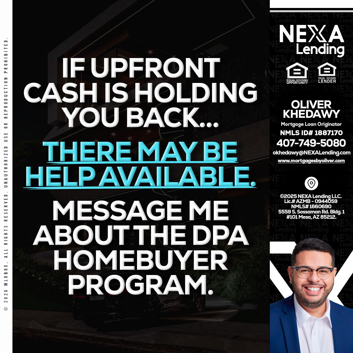 IF UPFRONT - Oliver Khedawy -Mortgage Loan Originator