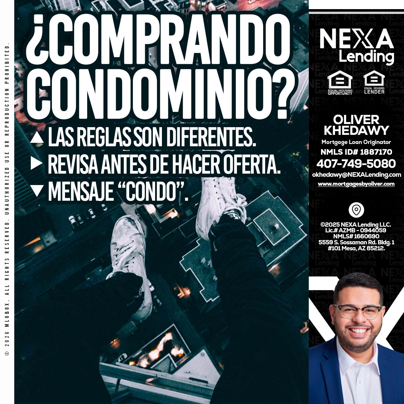 COMPRANDO CONDOMINIO? - Oliver Khedawy -Mortgage Loan Originator