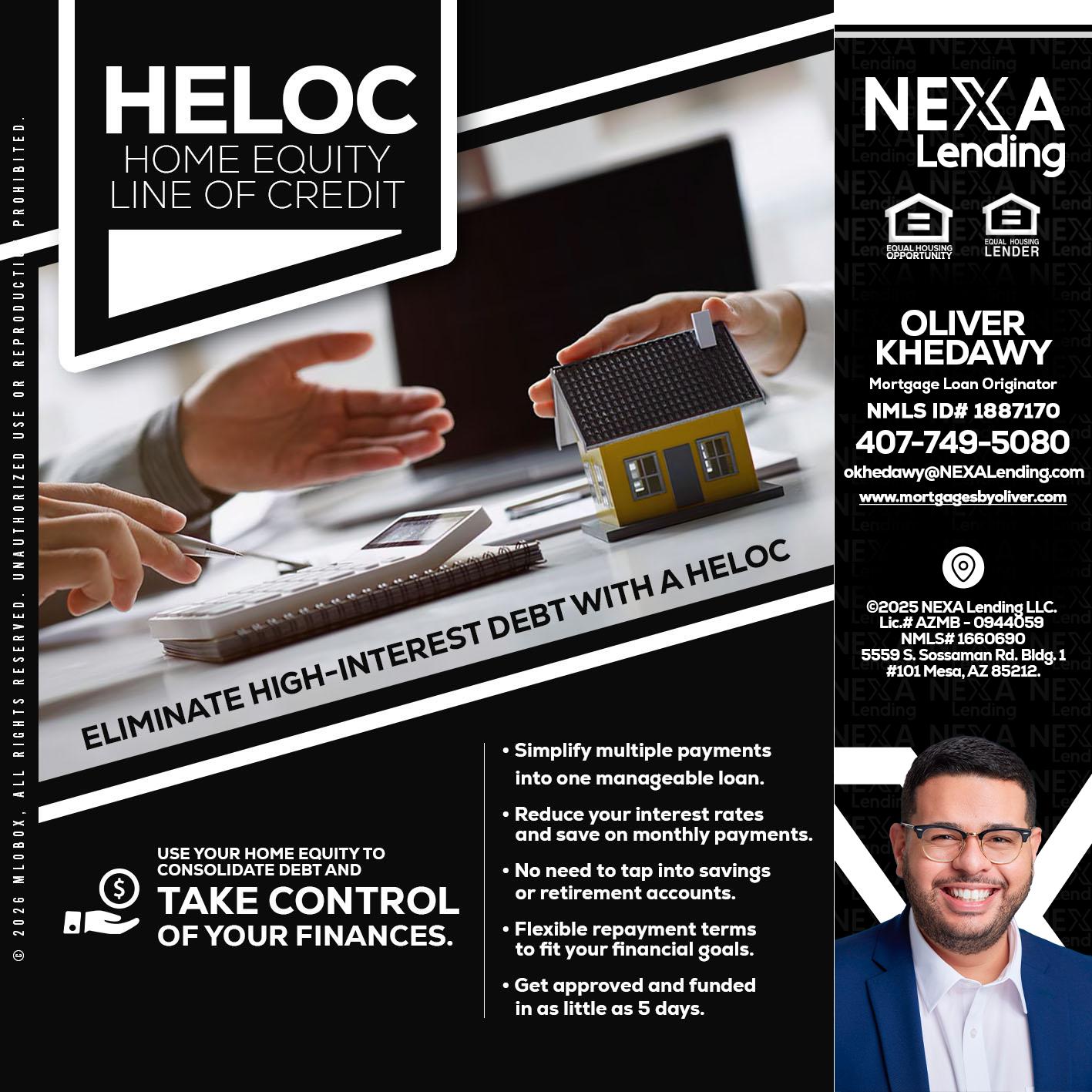 HELOC - Oliver Khedawy -Mortgage Loan Originator